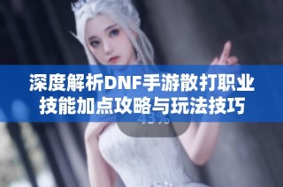 深度解析DNF手游散打职业技能加点攻略与玩法技巧