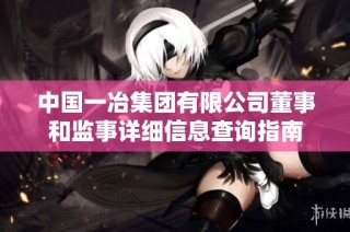 中国一冶集团有限公司董事和监事详细信息查询指南